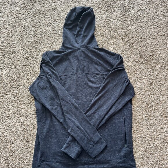 Lululemon Textured Tech Pullover Men's Hoodie Dark Blue Size Large - Picture 4 of 4